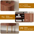 thumbnail image 4 of Soonbuy 47" TV Stand, Modern TV Console Table with Storage Compartment and Sliding Door, Gaming Entertainment Center with Cabinet for Living Room, Bedroom, Office, 4 of 7