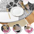 thumbnail image 4 of Pioneer Flower Floral Print Pattern Round Fitted Tablecloth with Elastic Edge,Dining Table Cover Waterproof,Outdoor Round Tablecloth for Camping,Dining,Indoor and Outdoor, 4 of 7