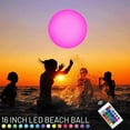 thumbnail image 4 of COFEST LED Beach Ball with Color Changing Lights, Floating Pool Light for Parties and Night Fun, Waterproof LED Ball for Outdoor Summer Games, Remote Controlled RGB Beach Ball for Decoration. White, 4 of 9