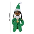 thumbnail image 3 of Snoop on The Stoop Christmas Elf Doll Fieltro Resina Muñecas Juguetes Regalo (Estilo A Verde) Wdftyju Libre de BPA, 3 of 3