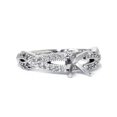 thumbnail image 2 of 1/2ct Vintage Infinity Twist Diamond Ring Setting Solid 14K White Gold, 2 of 4