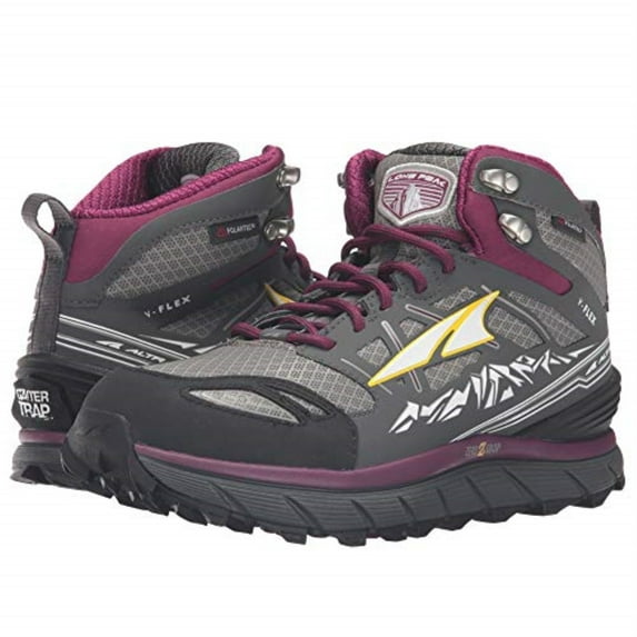ALTRA Lone Peak 3.0 Mid Neoshell Trail Running Shoe - Women's Gray/Purple, 7.0