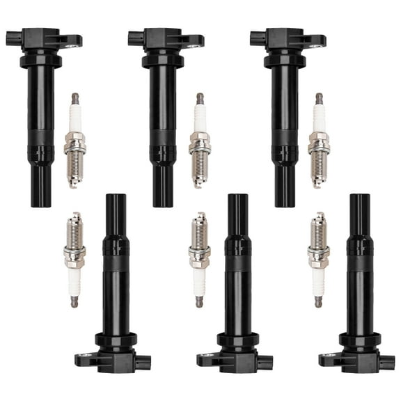 6 Ignition Coils and 6 Iridium Spark Plugs Compatible with 2006-2011 Kia Optima Rondo Magentis Replacement for UF558