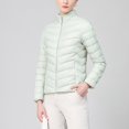 thumbnail image 4 of Women's Winter Collar Zipper Jacket, Lightweight Slim Design, Pockets Insulated, For Cold Weather, Everyday Wear, Fashionable Style, Versatile Outerwear, Cotton Blend Fabric, Urban Commuting, Travel, 4 of 7