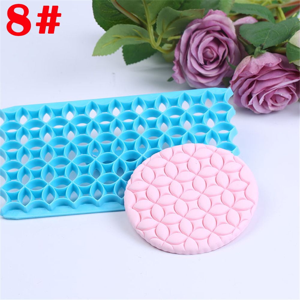 New Leaf Heart Fondant Cake Embosser Mold Quilting Stencil Icing