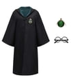 thumbnail image 2 of Disfraz de Slytherin para niños y adultos, uniforme escolar mágico, disfraz de Mago para Halloween, 2 of 4
