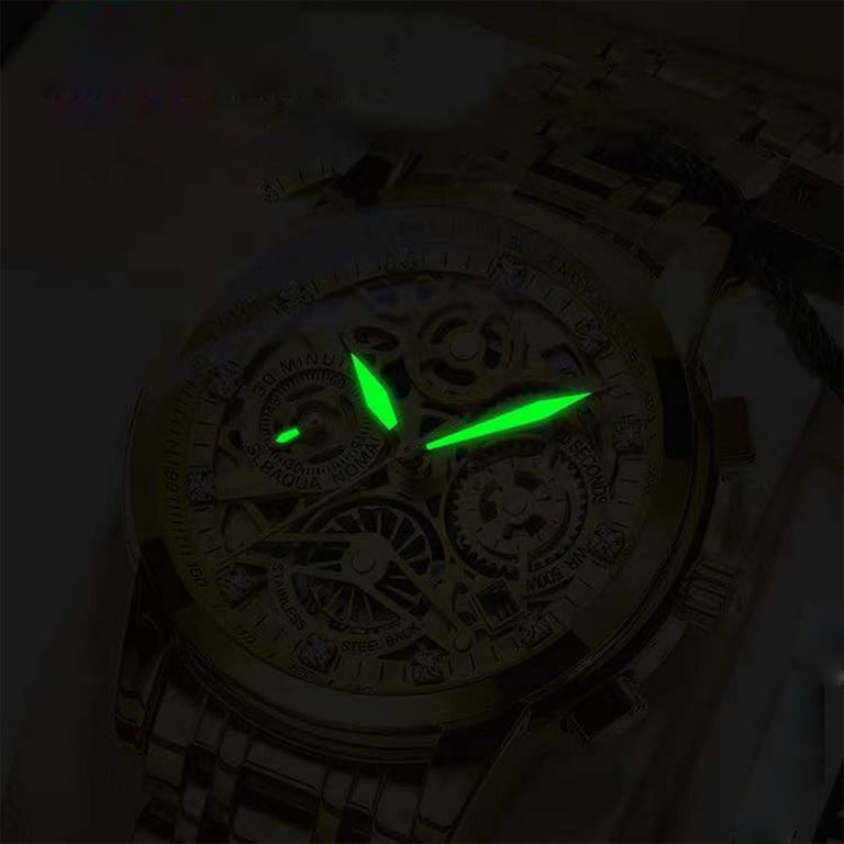 Mens skeleton store watch sale