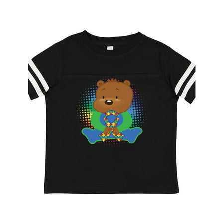 

Inktastic Autism Awareness Month Ribbon Kids Bear Gift Toddler Boy or Toddler Girl T-Shirt