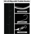 thumbnail image 2 of BLUEWING HI-LO Rig with 3 High Carbon Steel Hooks Bottom Fishing Rig Multi Hook Teaser Rig Versatile High Low Fishing Rigs for Saltwater and Freshwater 3/0-5 pcs/bag, 2 of 7