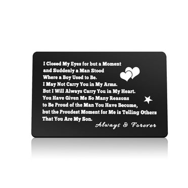 Yobent To My Son Gifts - Son Wallet Card Inspirational Gifts for ...