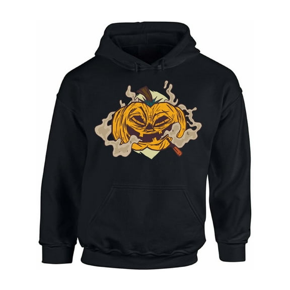 Awkward Styles Halloween Hoodie Smoking Pumpkin Hooded Sweatshirt