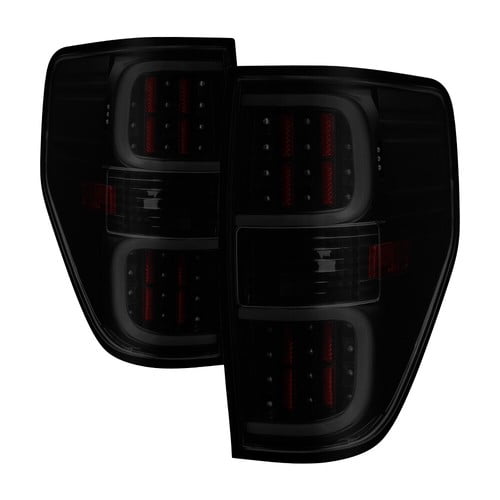 Ford 09-14 F150 Black Smoke LED Rear Tail Lights Brake Lamps Set XL XLT STX FX4
