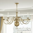 thumbnail image 4 of Livex Lighting Williamsburgh Chandelier in Antique Brass, 4 of 8
