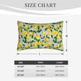 thumbnail image 4 of Gukieu Lemon1 Print Plush Pillow Cover, Hidden Zipper Pillow Protector without Pillow Core, Suitable for Bedroom, Office, Car Decoration-14"x20", 4 of 6
