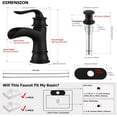 thumbnail image 4 of PARLOS Waterfall Single Handle Bathroom Faucet, Matte Black, 4 of 8