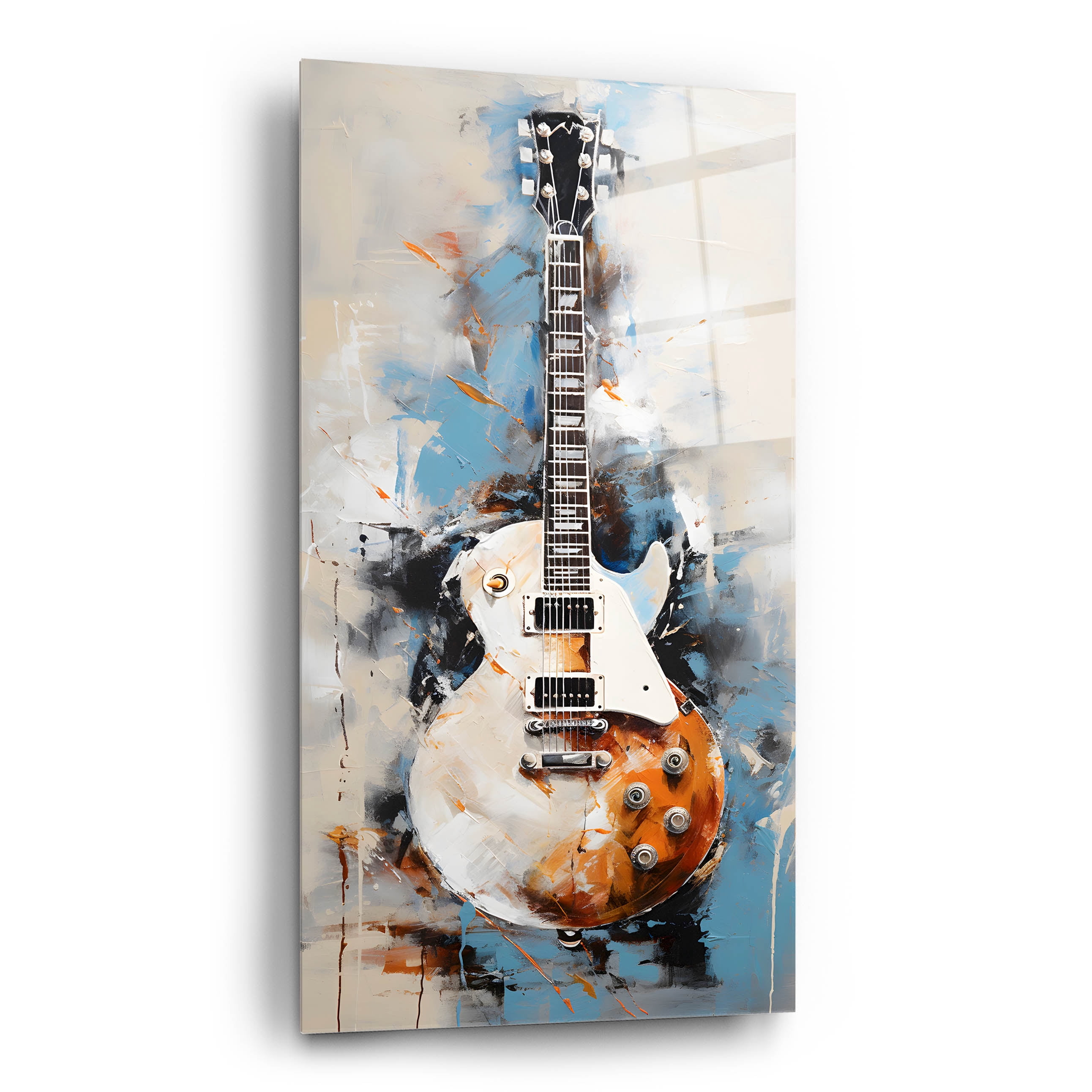 Epic Art 'Les Paul 8'  by Sean Parnell Acrylic Glass Wall Art, 12" x 24"