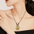 thumbnail image 6 of Nmdmisc Boho Necklaces for Women - Leather Cord Necklace Chain Multilayer Wooden Pendant Necklaces Vintage Jewelry Boho Long Sweater Necklace for Women, 6 of 6