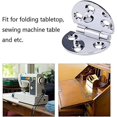 thumbnail image 4 of 2 Pices Charnire En Cuivre 180 Degrs Charnire Rabattable Pliante Machine Coudre De Table Meubles De Table Charnire De Bord Circulaire, 4 of 5