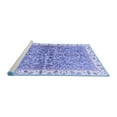 thumbnail image 2 of Ahgly Company Machine Washable Indoor Round Oriental Blue Traditional Area Rugs, 8' Round, 2 of 4