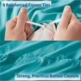 thumbnail image 4 of Ensemble de Housse de Couette - Housse de Couette Douce Double Brossée Bleu Sarcelle Simple/Simple TG, 2 Pcs, 4 of 9