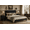 black, variant on Aiho 3-Piece Bedroom Furniture Set, Queen Size Upholstered Platform Bed Frame with Wingback Headboard and 2 LED Nightstands with Drawers,White