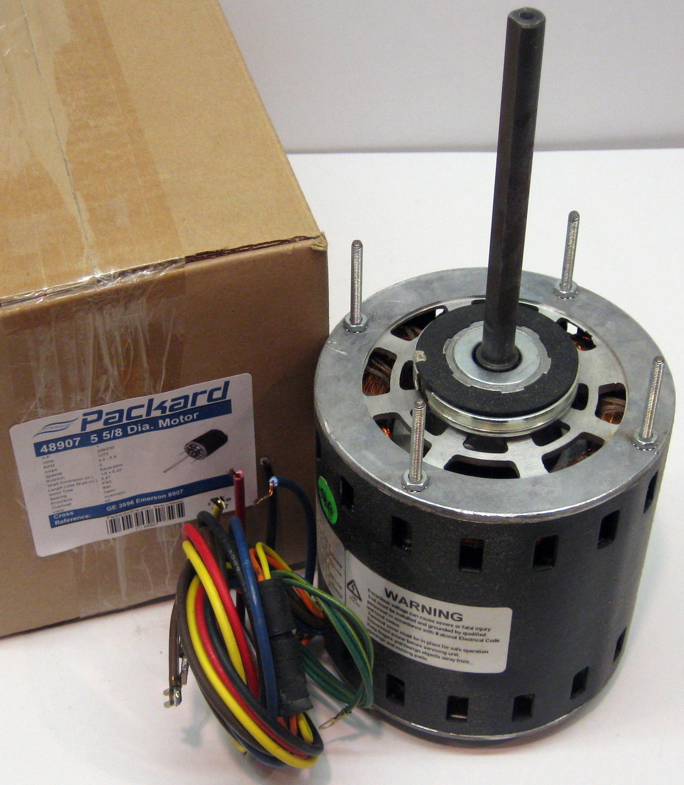 4890720 1 hp 1075 230 v 3 Speed Furnace Blower Fan Motor for 3596 8907