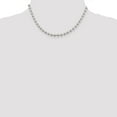 thumbnail image 3 of Auriga Fine Jewelry 925 Sterling Silver 5 mm Beaded Chain Necklace for Women 16", 3 of 5