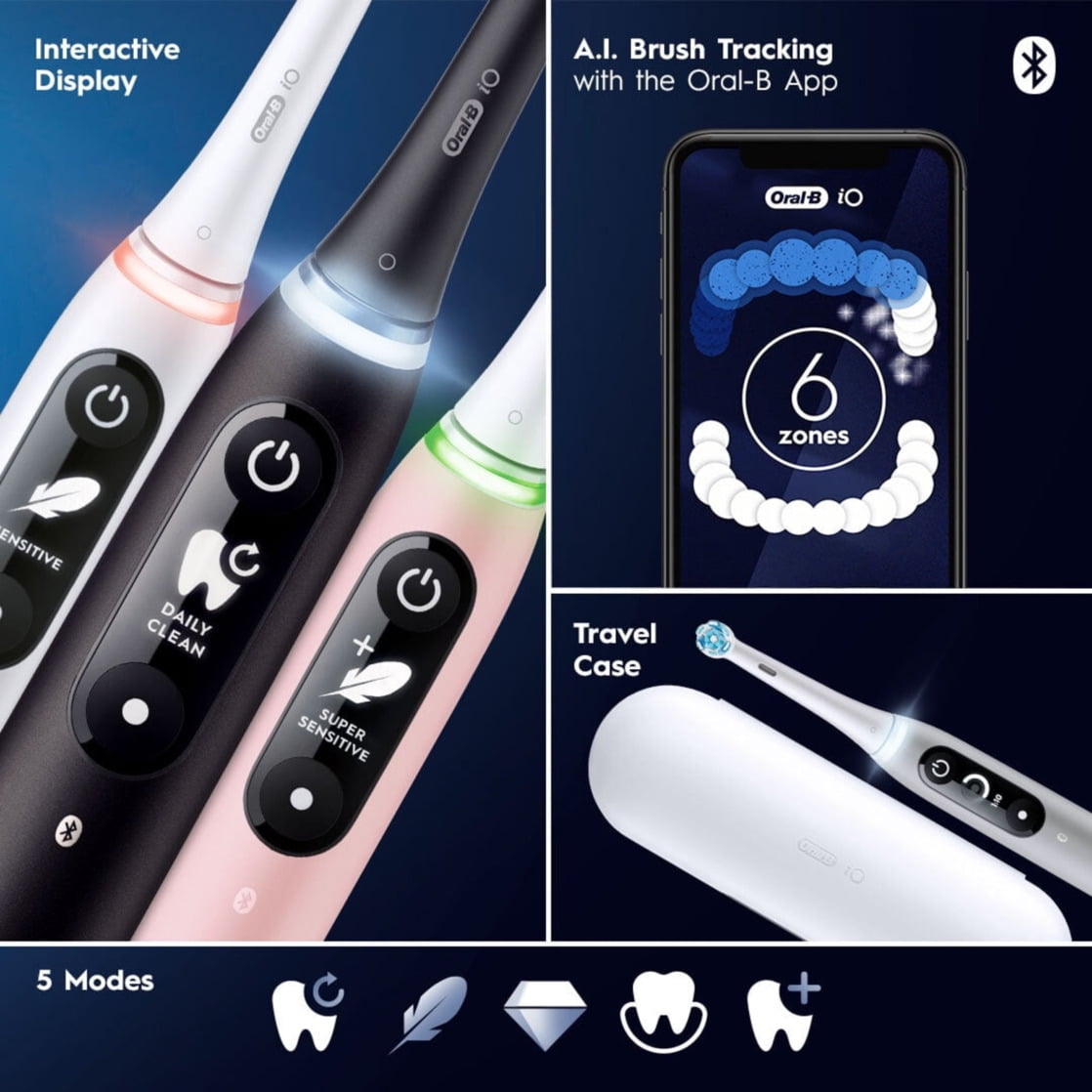 Oral-B iO Series 6 Grey Opal 本体 付属品完備 電動歯ブラシ ブラウン