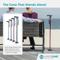HurryCane HurryCane Freedom Edition Folding Cane with T Handle, Purple