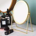 thumbnail image 3 of Standing Magnifying Mirror, Gold, 3 of 5