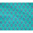 thumbnail image 4 of oneOone Tissu Flex Coton Turquoise Bleu Robot Dessin Animé Matériel de Robe Tissu Imprimé Tissu au Mètre 40 Pouces de Large, 4 of 4