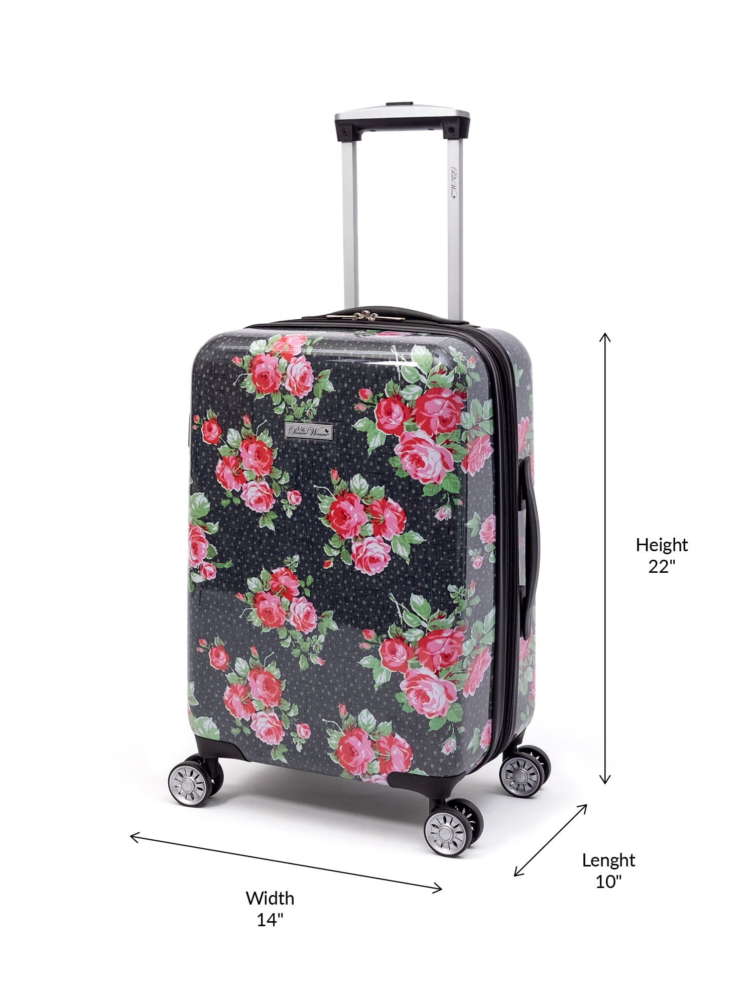 The Pioneer Woman Hardside Luggage 2 Piece Set, Carry-on and Checked Luggage
