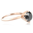 thumbnail image 3 of Pompeii 2 Ct Black Diamond Solitaire Engagement Ring 14k Rose Gold (Black,), 3 of 3