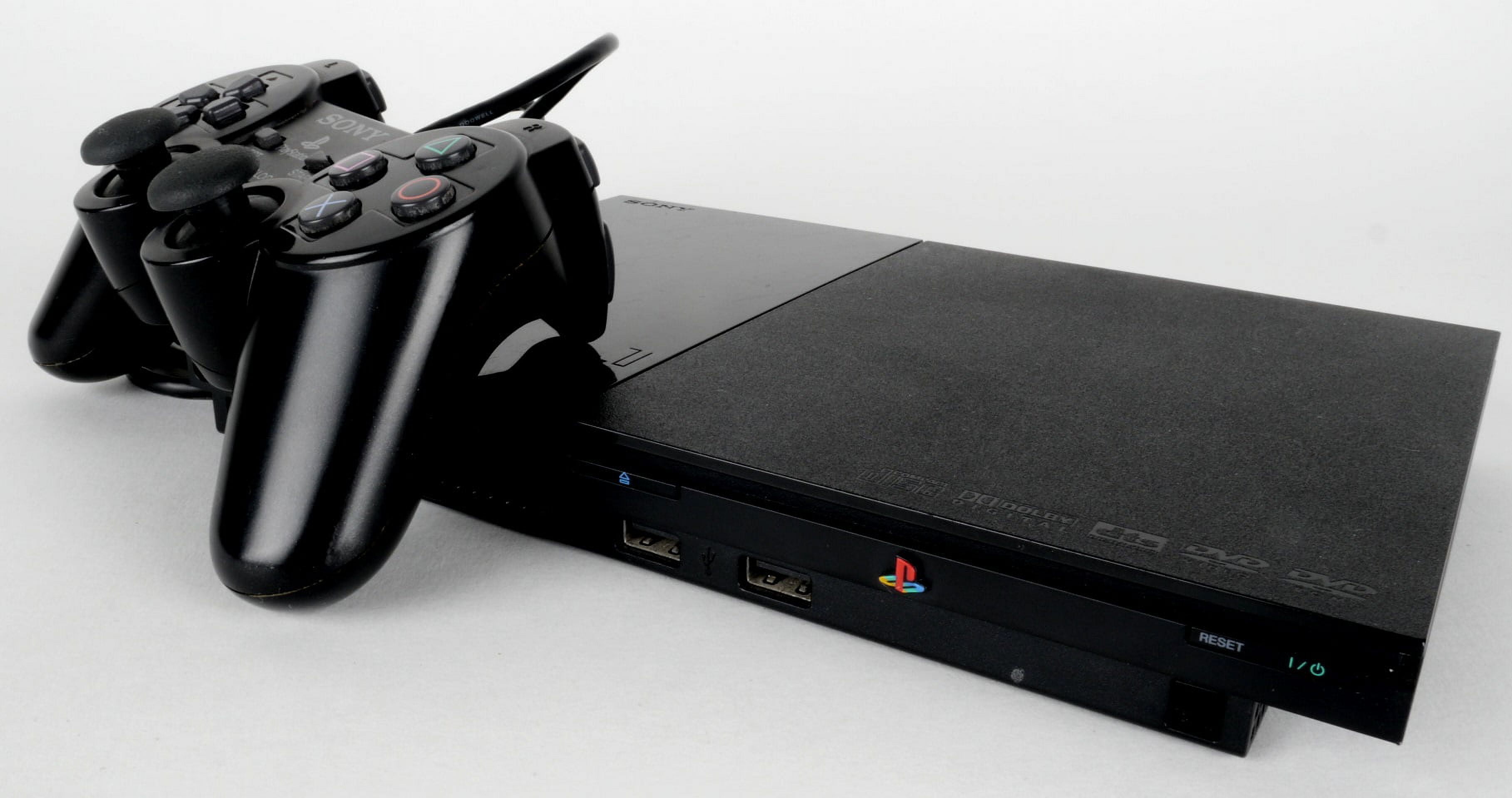 Restored Sony PlayStation 2 PS2 Slim Game Console (Refurbished) 