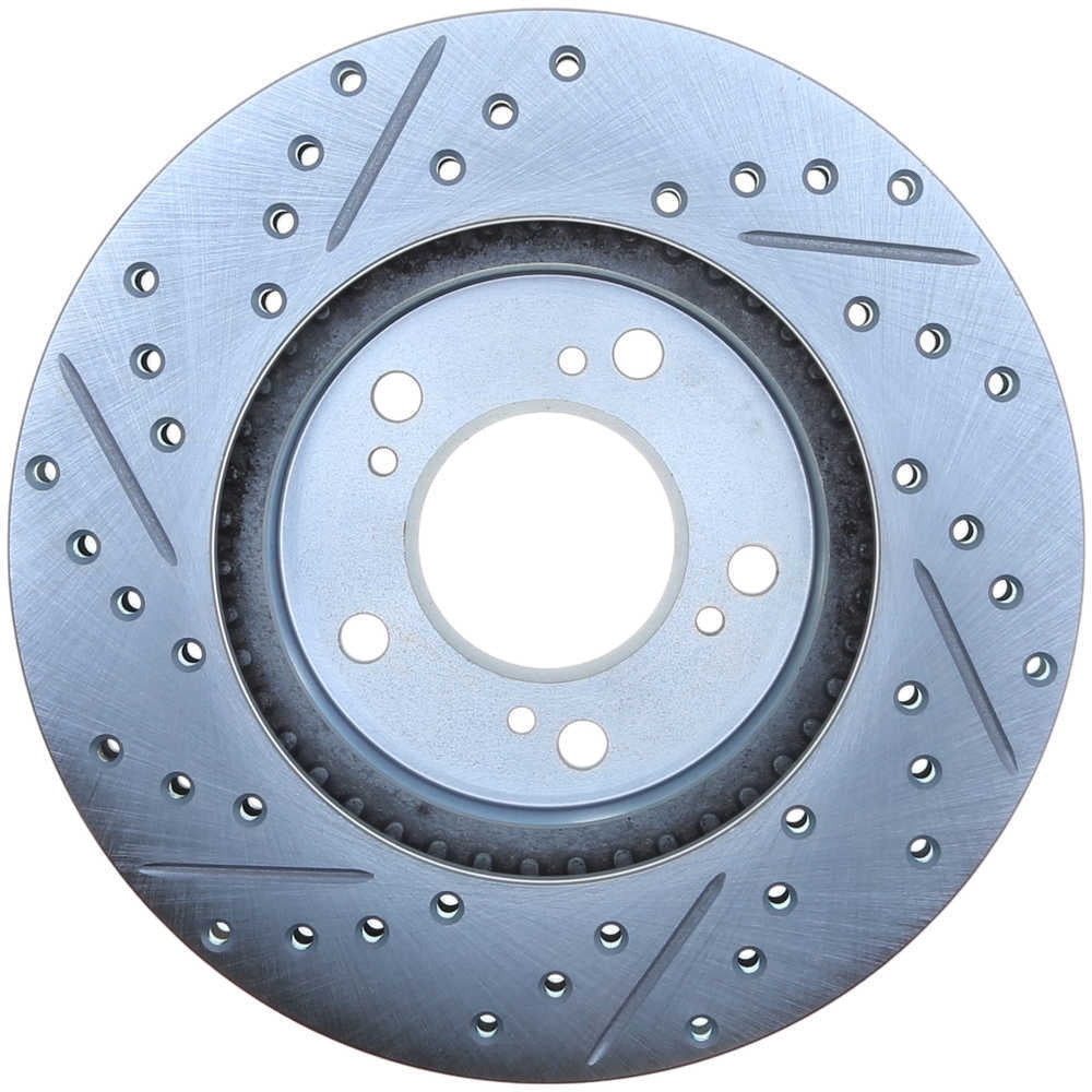 Centric C-Tek Standard Sport Drilled & Slotted Brake Rotor Fits select: 1997-2001 HONDA CR-V, 1997-2001 HONDA PRELUDE