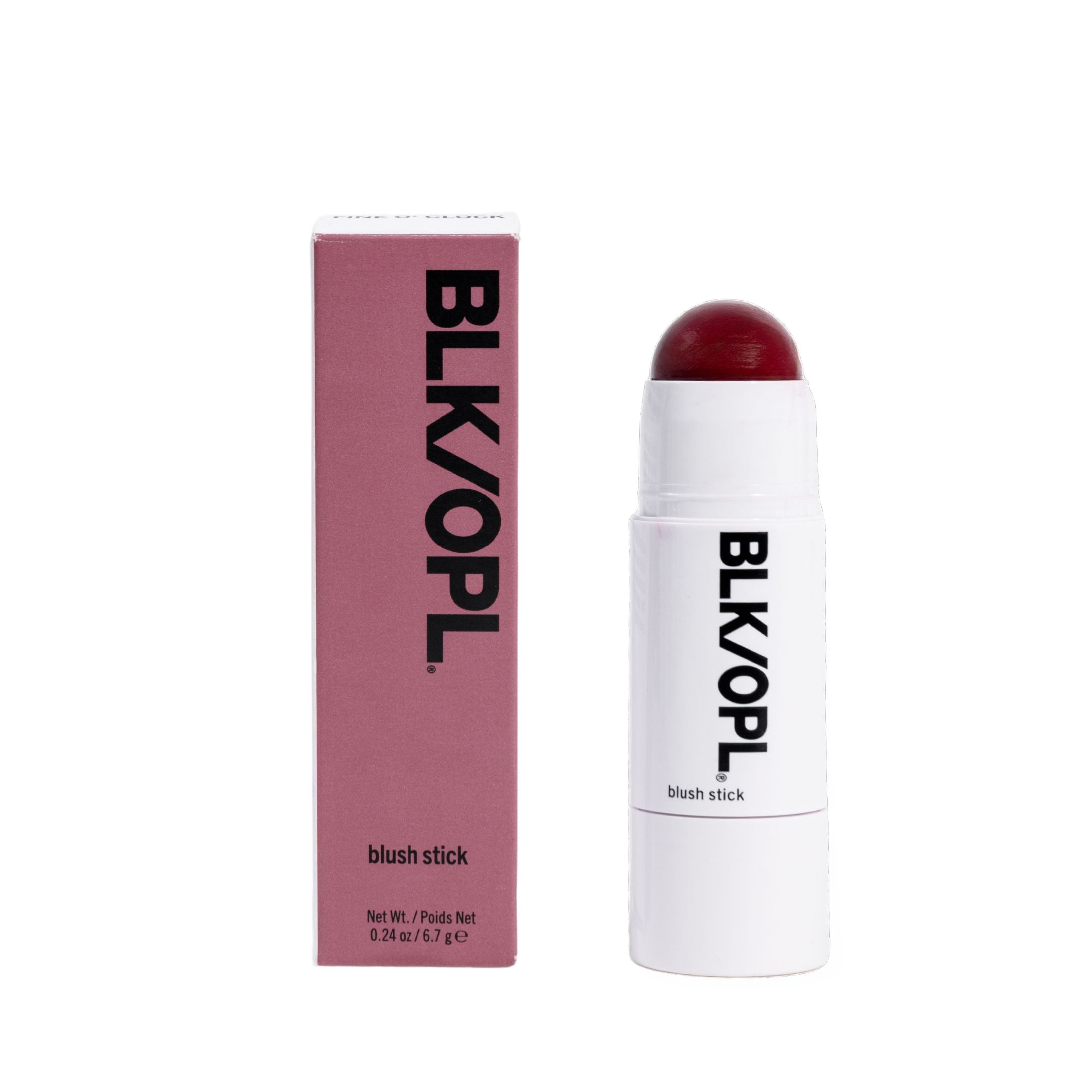 BLK/OPL Colorsplurge Blush Stick, Cream to Powder, Fine O' Clock, .24 oz, Soft Matte Finish, Buildable Color