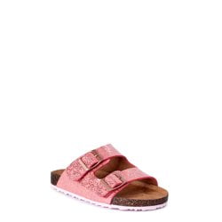 Wonder Nation Shimmer Footbed Sandal (Little Girls & Big Girls)