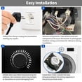 thumbnail image 4 of APPLAYERR W10185982 WPW10185982 Dryer Timer Metal+Plastic Direct Fit For Whirlpool Amana Crosley Dryers, 4 of 10