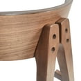 thumbnail image 5 of Noble House Marten Indoor Fabric Upholstered Wood Counter Stools, Set of 2, Light Beige, 5 of 8