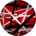 thumbnail image 1 of Slipmat Slip Mat Scratch Pad Felt for any 12" LP DJ Vinyl Turntable Record Player Custom Graphical - EVH Stripes, 1 of 1