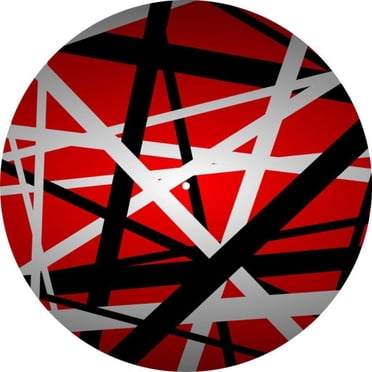 Slipmat Slip Mat Scratch Pad Felt for any 12" LP DJ Vinyl Turntable Record Player Custom Graphical - EVH Stripes