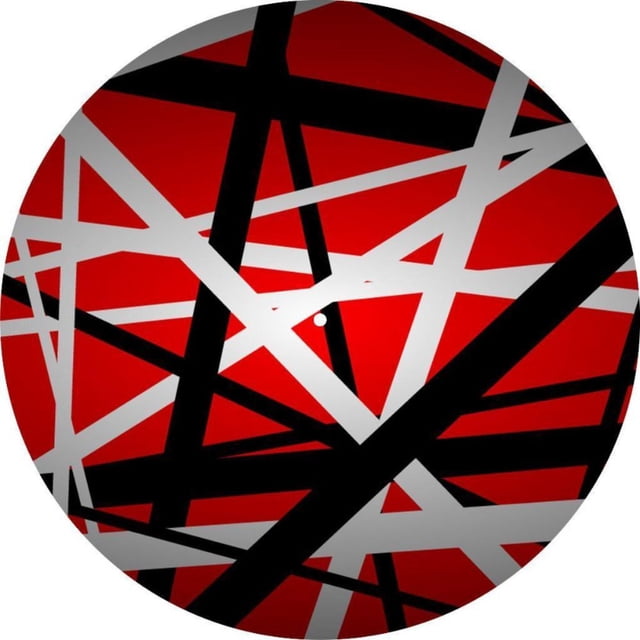 Slipmat Slip Mat Scratch Pad Felt for any 12" LP DJ Vinyl Turntable Record Player Custom Graphical - EVH Stripes