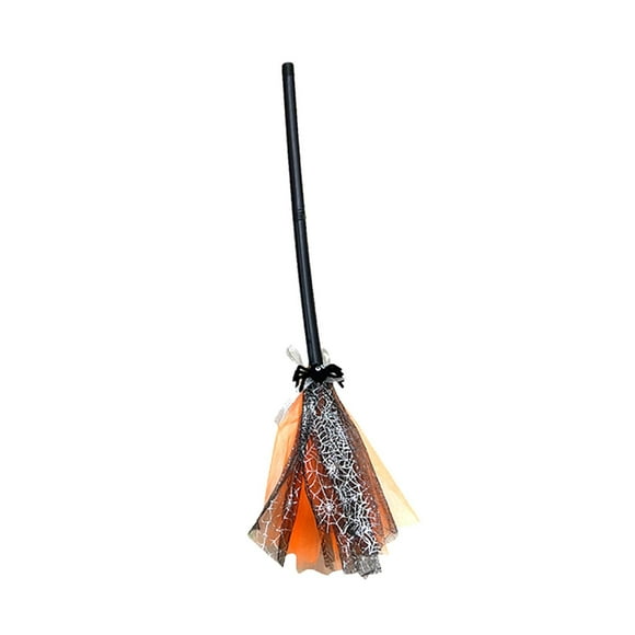 Halloween Broom Broomstick Children's Party Festival Halloween Broomstick Broom Orange