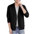 thumbnail image 2 of Jackets for Men Fashion,Mens Casual Versatile Solid Color Twill Knit Pocket Cardigan Jacket, 2 of 2