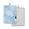 thumbnail image 2 of 2 Pack Pot Holders for Kitchen Heat Resistant Hot Pads Sets for Cooking Baking Delicate Snowflakes Patter, 2 of 7
