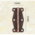 thumbnail image 3 of Rojo 6 uds 51x24mm Vintage latón mariposa en forma de bisagra muebles cajón gabinete puerta Hardware bisagras JM, 3 of 4