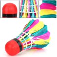 thumbnail image 4 of Shuttlecock, 11 Pieces Colorful High Speed ​​Feather Badminton Balls for Training Exercise Gym, 4 of 5