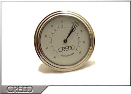 Credo Analog Hygrometer Humidity Gauge for Cigar Humidors - Item # 8106