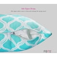 thumbnail image 5 of FBTS Prime 18x18 inch Square Blue Geometric Outdoor Throw Pillows with Inserts, 2 Packs, 5 of 8
