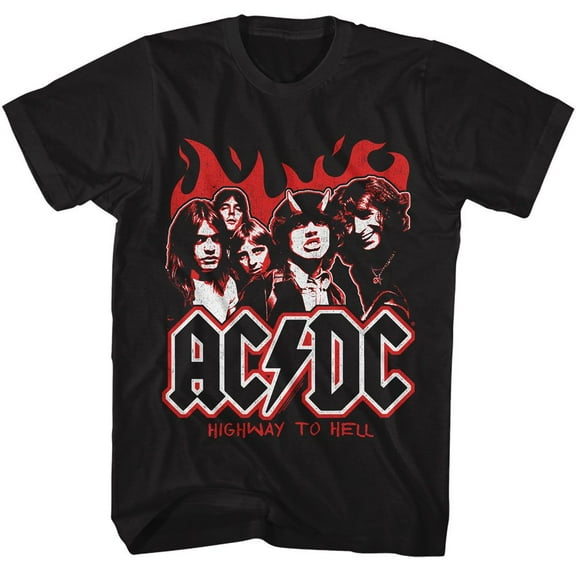 AC/DC Hath 2 Tone Black Adult T-Shirt